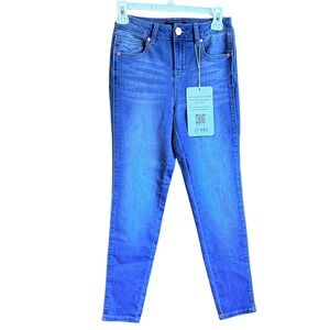 1822 Denim Butter Denim Jeans Blue Size 0P/25P NWT High Rise Ankle Skinny